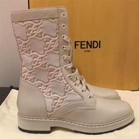 combat boots fendi|Fendi karligraphy boots.